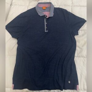 Hugo Boss Orange Line Short Sleeve Polo – Navy – Men’s XL